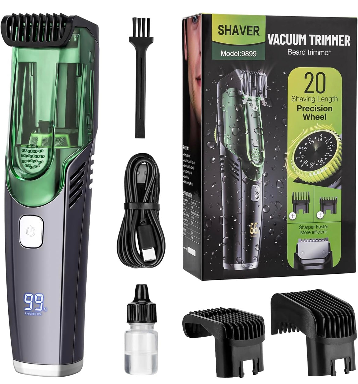 ShopToVista™️  Smart Waterproof Vacuum Hair Trimmer (Safe for Sensitive Areas With 6 Months Warranty)