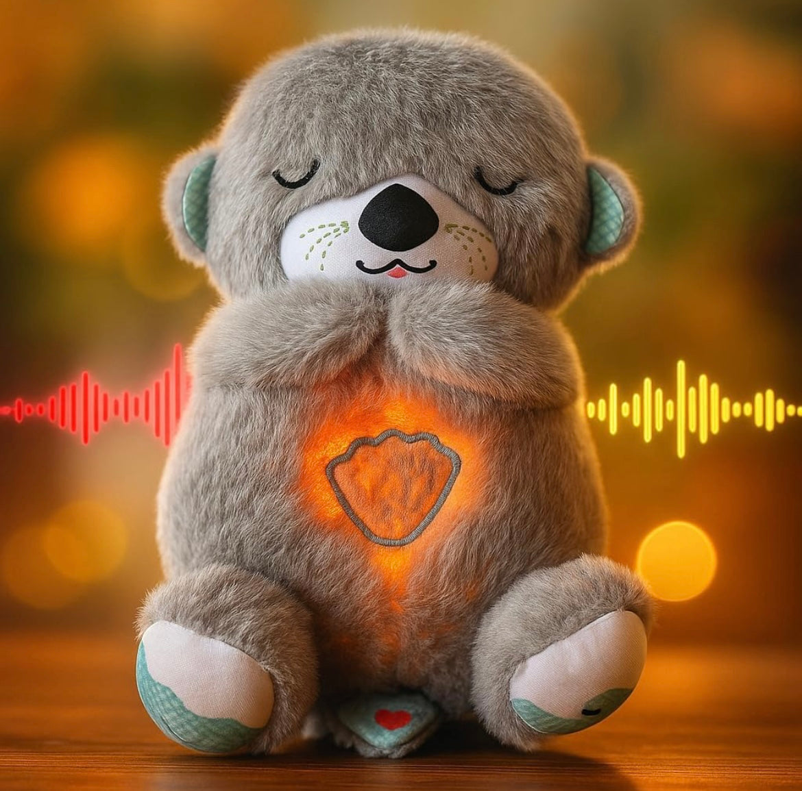 ShopToVista™️  Electric Breathing Teddy Bear With Calm Light