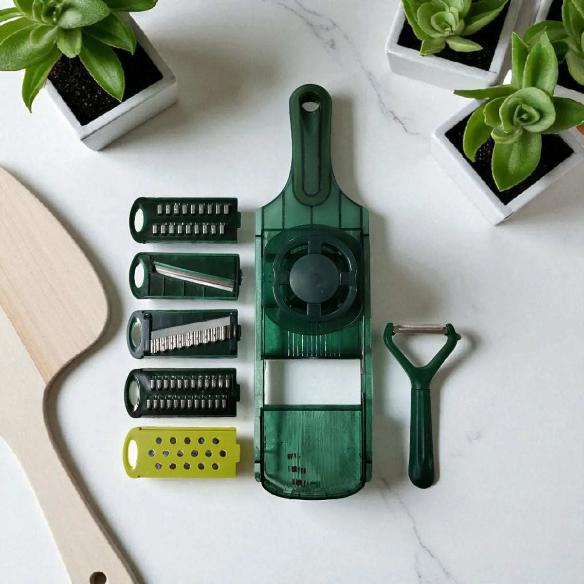 ShopToVista™️ 5 in 1 Fruit & Vegetable Slicer, Grater & Cutter