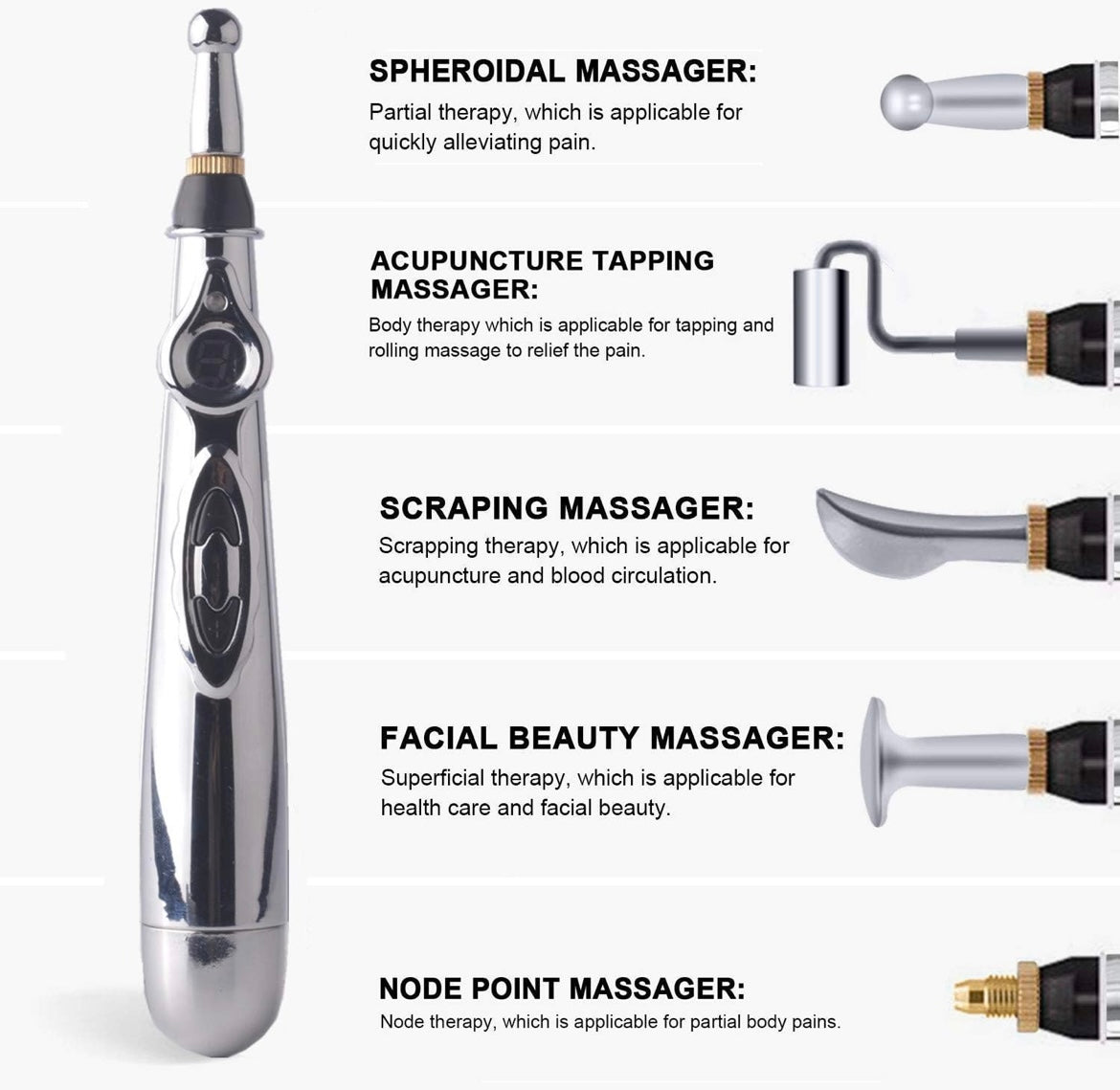 ShopToVista™️  5 in 1 Shockproof Acupuncture Massage Pen