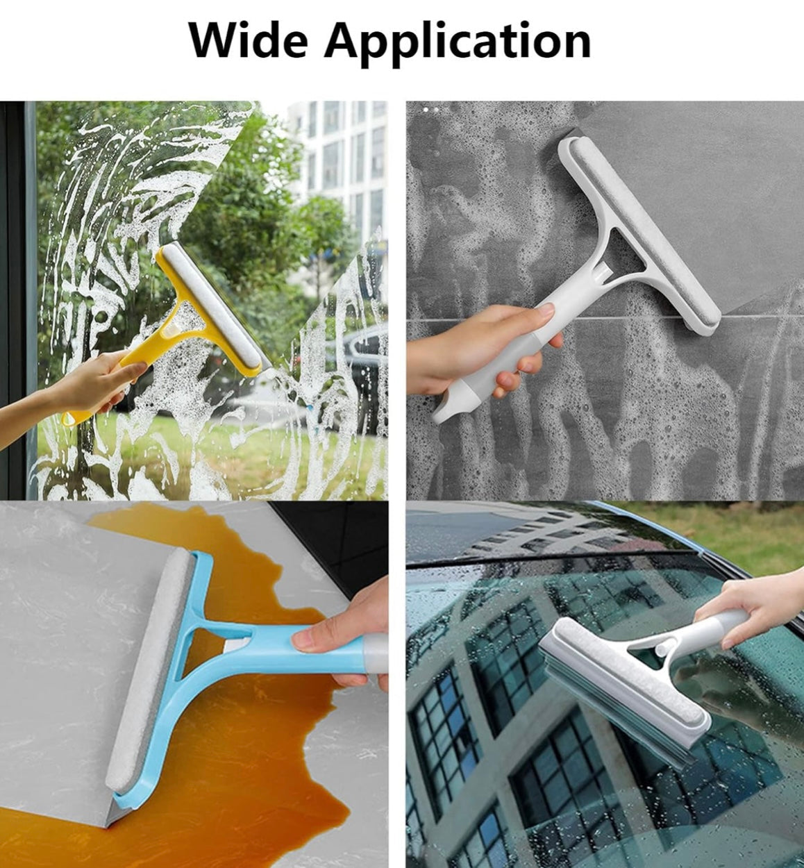 ShopToVista™️ 3 in 1 Double Faced Glass & Window Cleaner With Spray Bottle