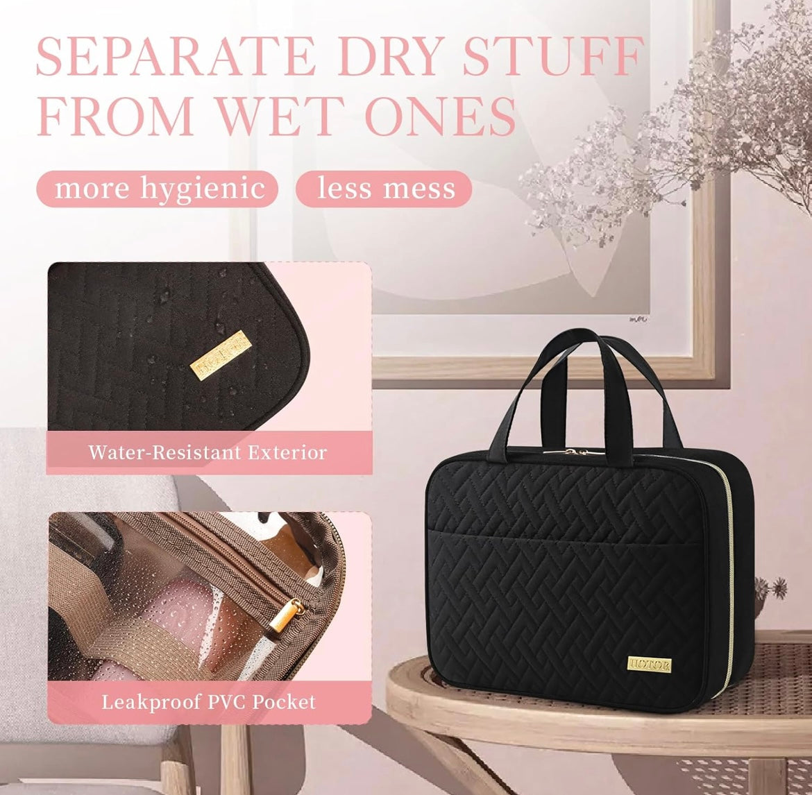 ShopToVista™️ Travel Hanging Cosmetics & Makeup Bag (Water-Proof)