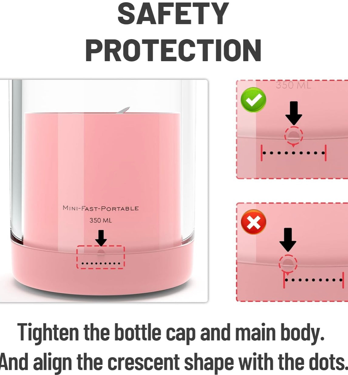 ShopToVista™️  3 in 1 Electric Glass Blender For Juices, Smoothies & Shakes (350ML Original Model)