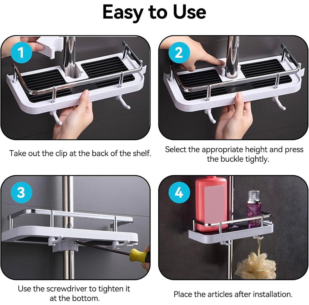 ShopToVista™️ Smart Bathroom shower Rack