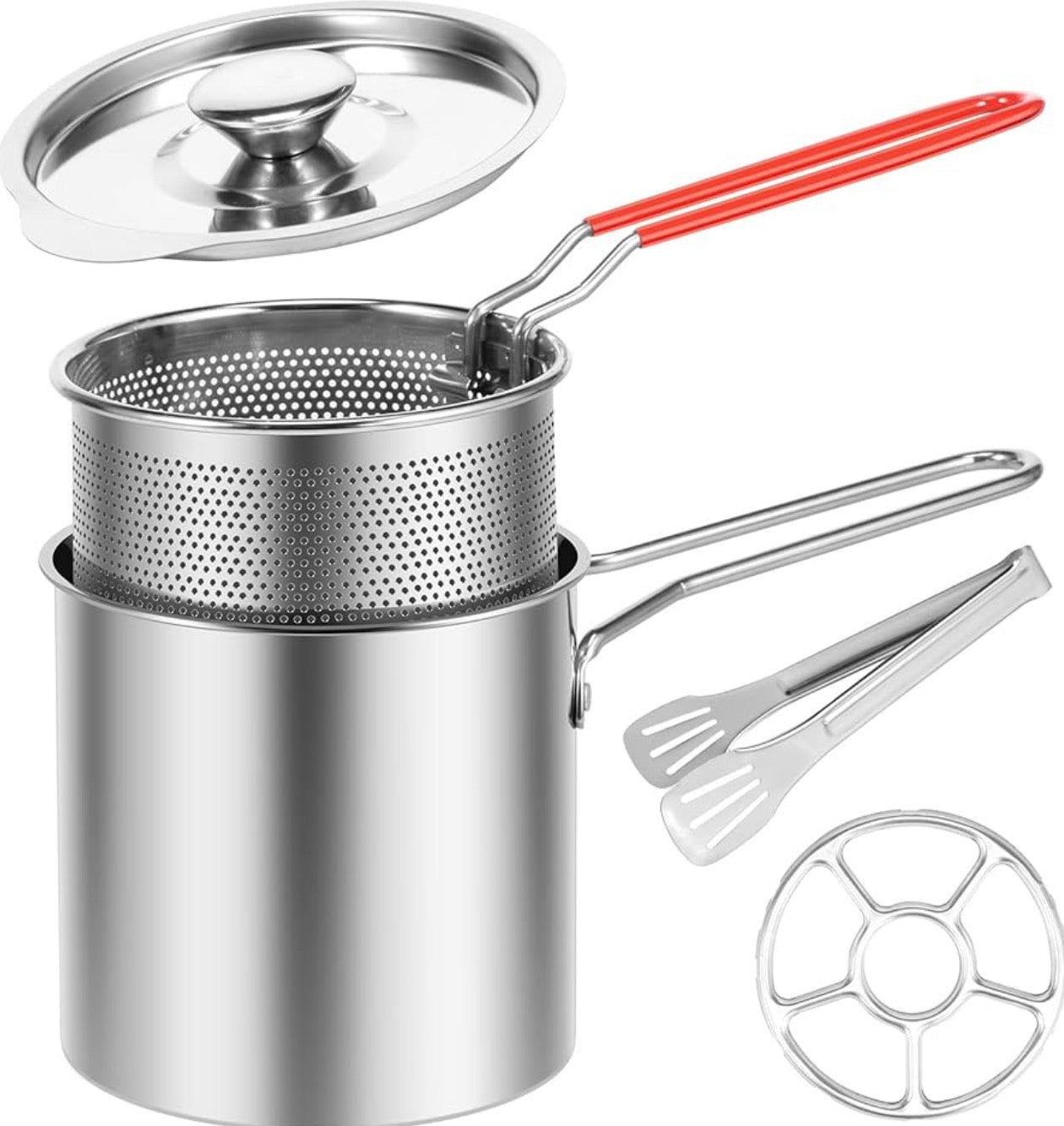 ShopToVista™️ Stainless Steel Deep Fryer Pot With Full Set