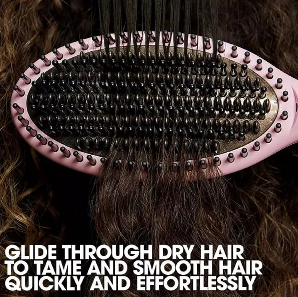 ShopToVista™️  Electric Fast Heat Hair Brush Straightener (3 Months Warranty)