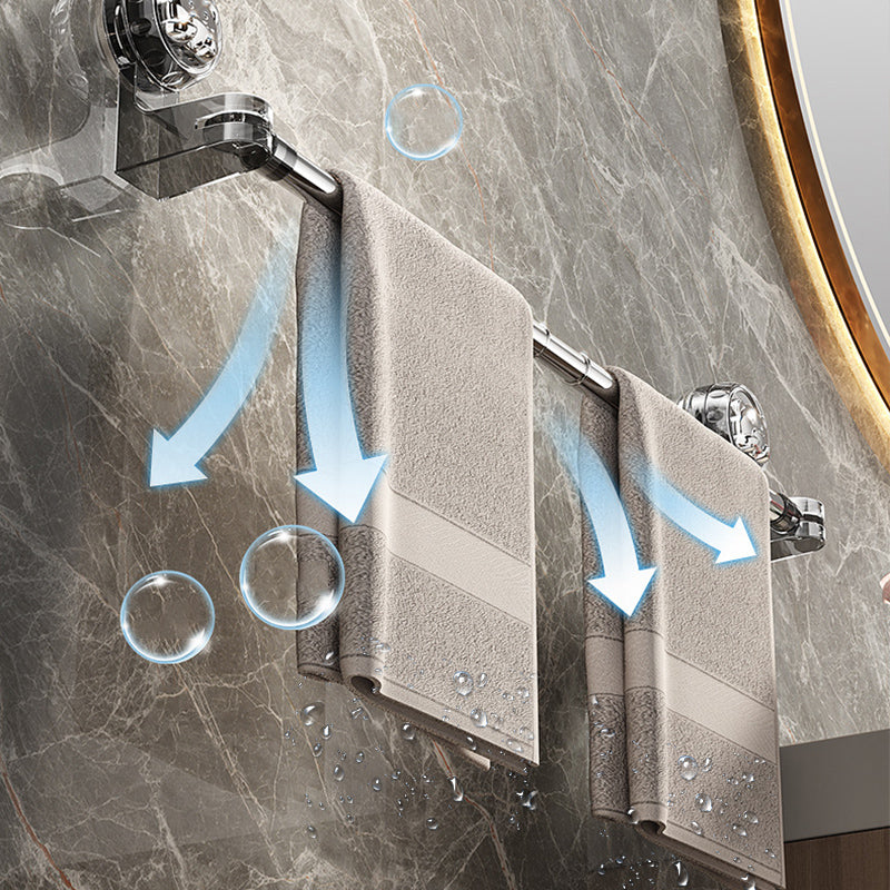 ShopToVista™️  Stainless Steel Retractable Suction Hanging Rack (Extends From 65CM To 120CM)